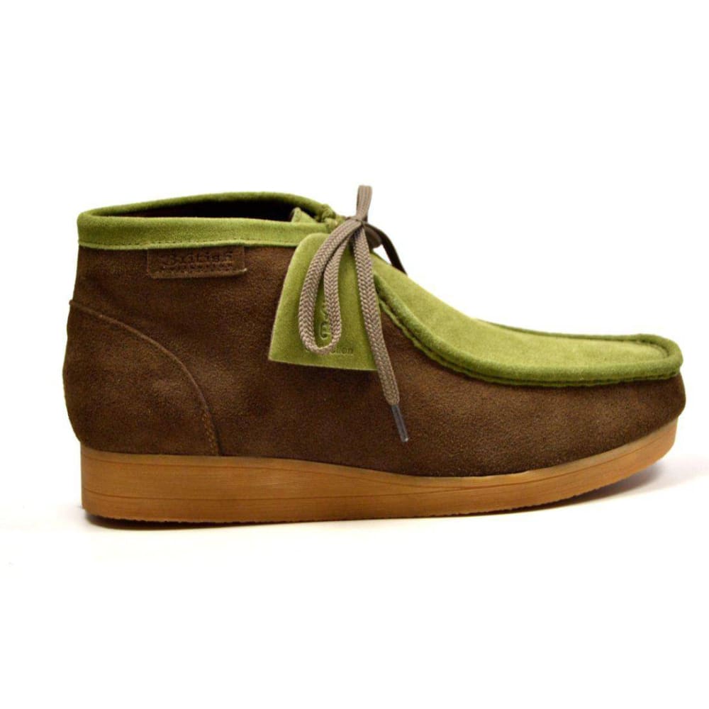 British Walkers New Castle Men's Two Tone Suede Moc Toe Chukka Boot