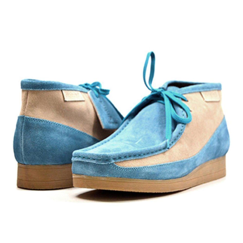 British Walkers New Castle Men's Two Tone Suede Moc Toe Chukka Boot