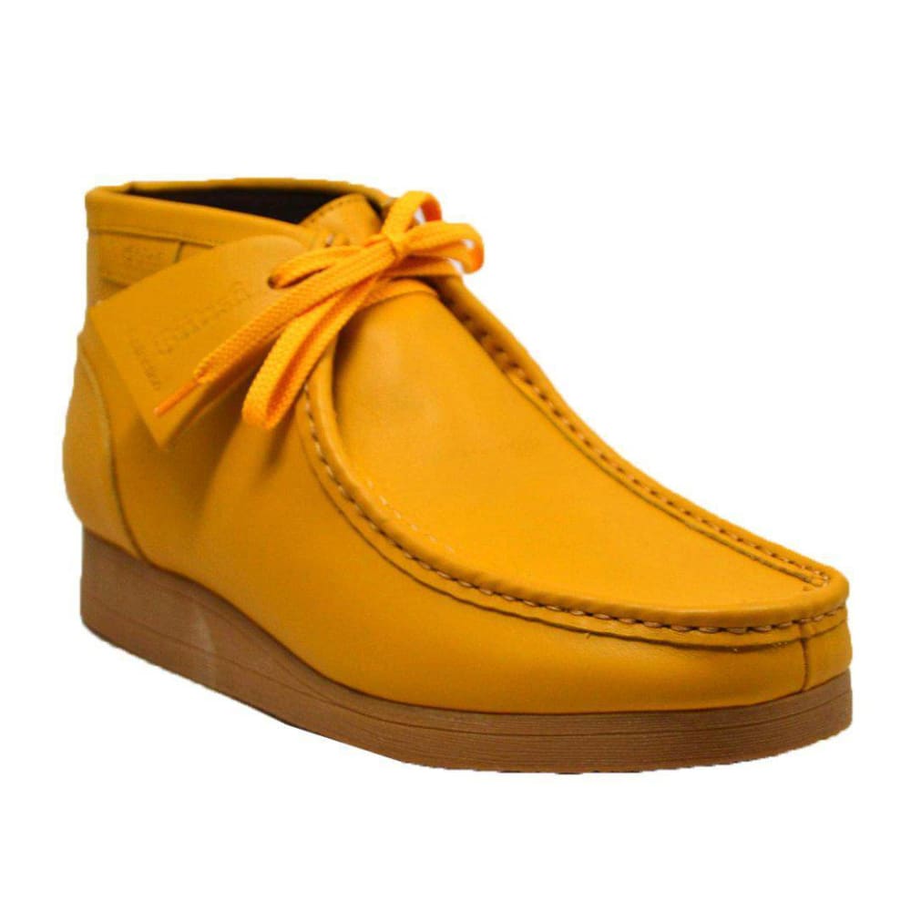 British Walkers New Castle – Yellow Leather Men’s Chukka Boot Vibrant Artisan Craft with a Modern Edge