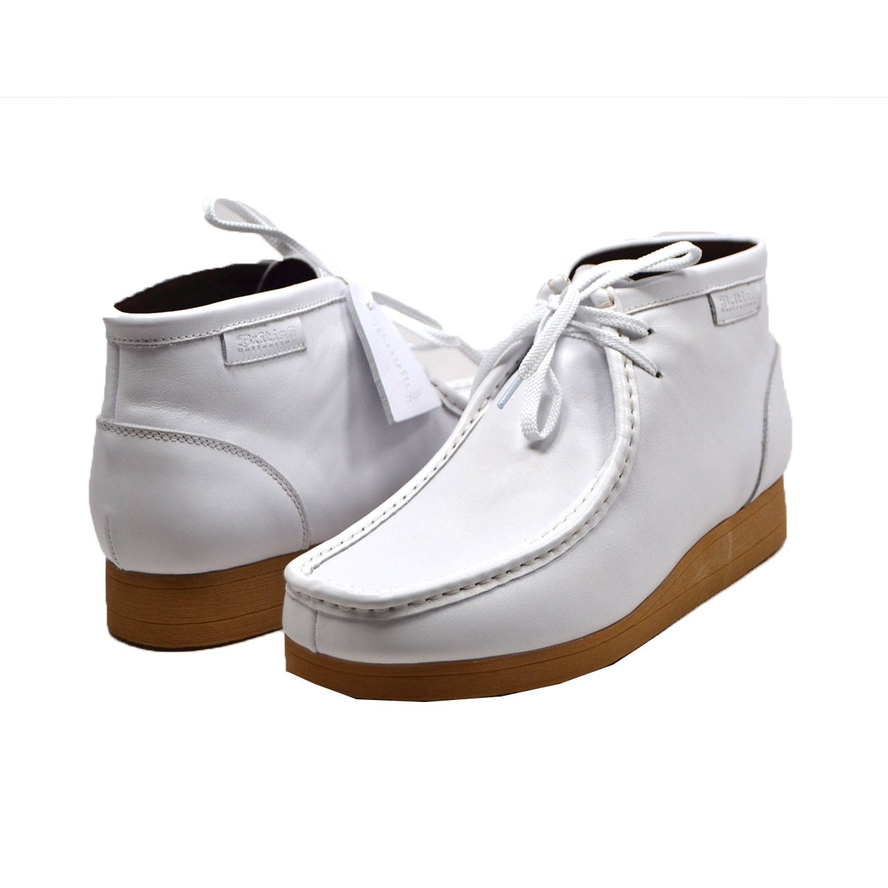 British Walkers White Affair Men's All White Leather Shoes view 16