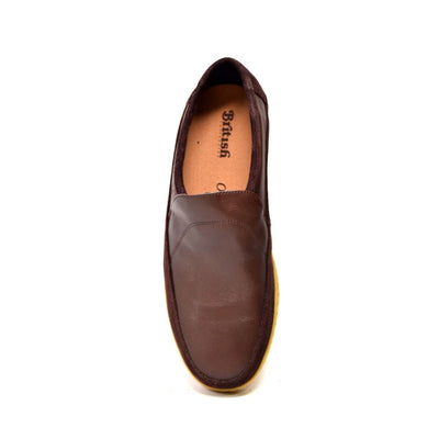British Walkers Norwich Bally Style Men’s Slip On Leather Shoes