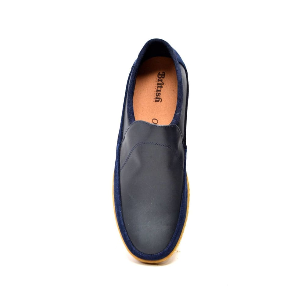 British Walkers Norwich Bally Style Men’s Slip On Leather Shoes