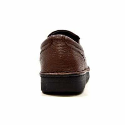 British Walkers Nottingham Men's Brown Leather Casual Slip On Shoes