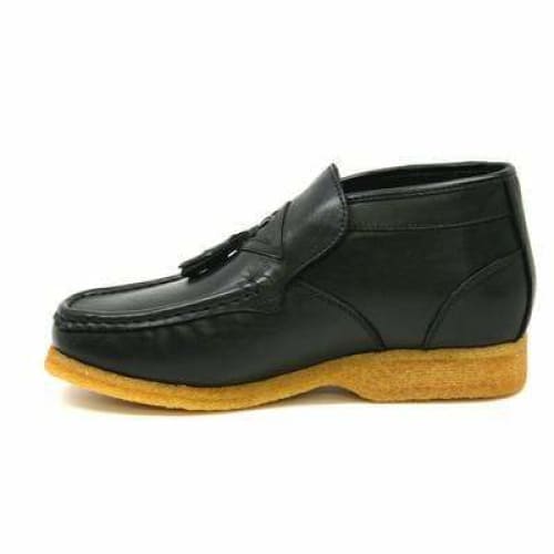 British Walkers Palace Men's Black Leather Slip On Ankle Boots
