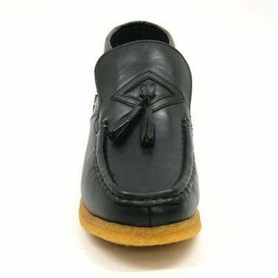 British Walkers Palace Men's Black Leather Slip On Ankle Boots