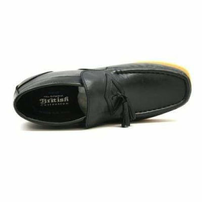British Walkers Palace Men's Black Leather Slip On Ankle Boots