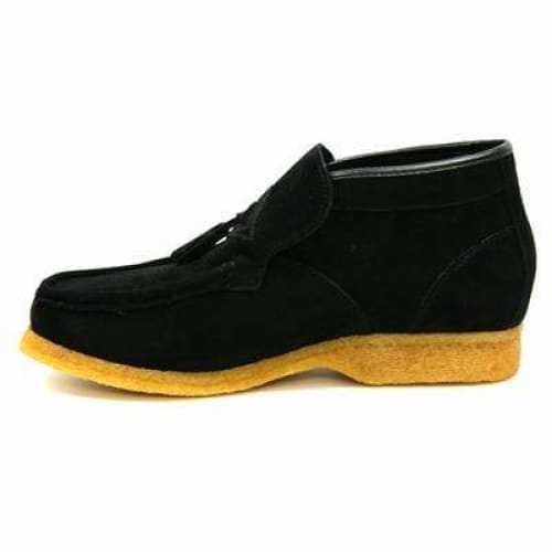 British Walkers Palace Men's Black Suede Slip On Ankle Boots