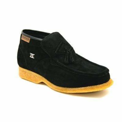British Walkers Palace Men's Black Suede Slip On Ankle Boots