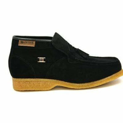 British Walkers Palace Men's Black Suede Slip On Ankle Boots