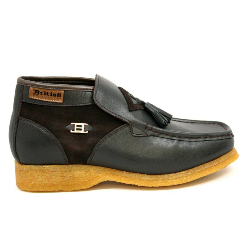 British Walkers Palace Men's Leather and Suede Slip On Ankle Boots