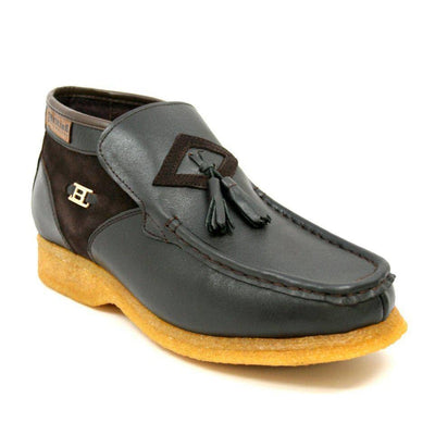 British Walkers Palace Men's Leather and Suede Slip On Ankle Boots