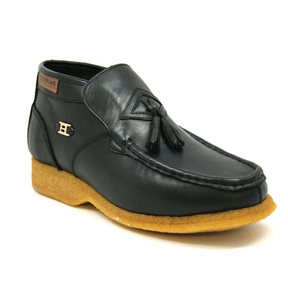 British Walkers Palace Men's Leather and Suede Slip On Ankle Boots