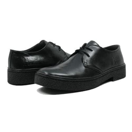 British Walkers Playboy Classic Men's Black Leather Low Cut Oxfords