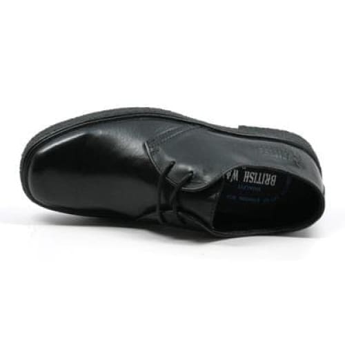 British Walkers Playboy Classic Men's Black Leather Low Cut Oxfords