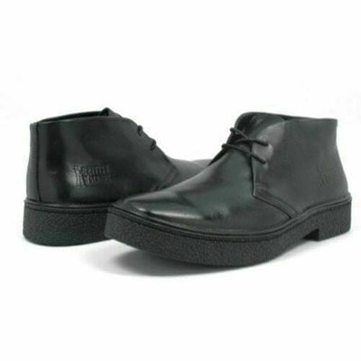 British Walkers Playboy Classic Men's Black Leather Size 15 and 16 Chukka Boots
