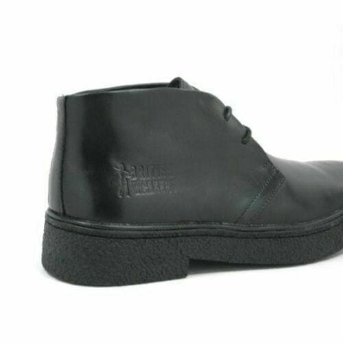 British Walkers Playboy Classic Men's Black Leather Size 15 and 16 Chukka Boots
