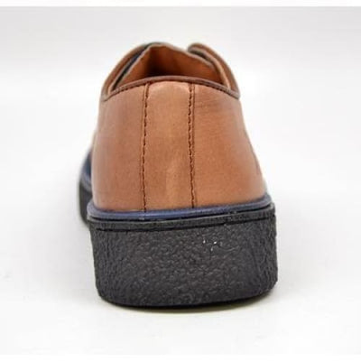 British Walkers Playboy Classic Men's Tan and Navy Leather Low Cut Oxfords