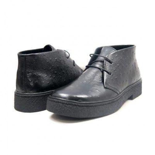 British Walkers Playboy Classic Ostrich Leather Men’s Limited Edition Chukka Boots
