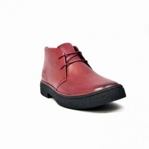 British Walkers Playboy Classic Wine Red Leather Men’s Chukka Boots