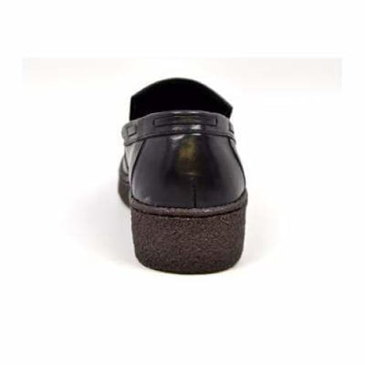 British Walkers Playboy Cruise Men's Black Leather Slip On with Tassle