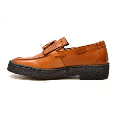 British Walkers Playboy Cruise Men's Leather Slip On Oxfords with Tassle