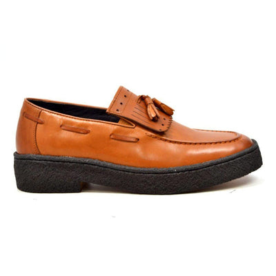 British Walkers Playboy Cruise Men's Leather Slip On Oxfords with Tassle