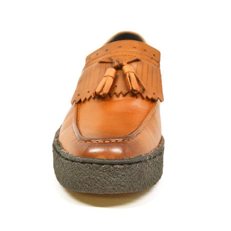 British Walkers Playboy Cruise Men's Leather Slip On Oxfords with Tassle