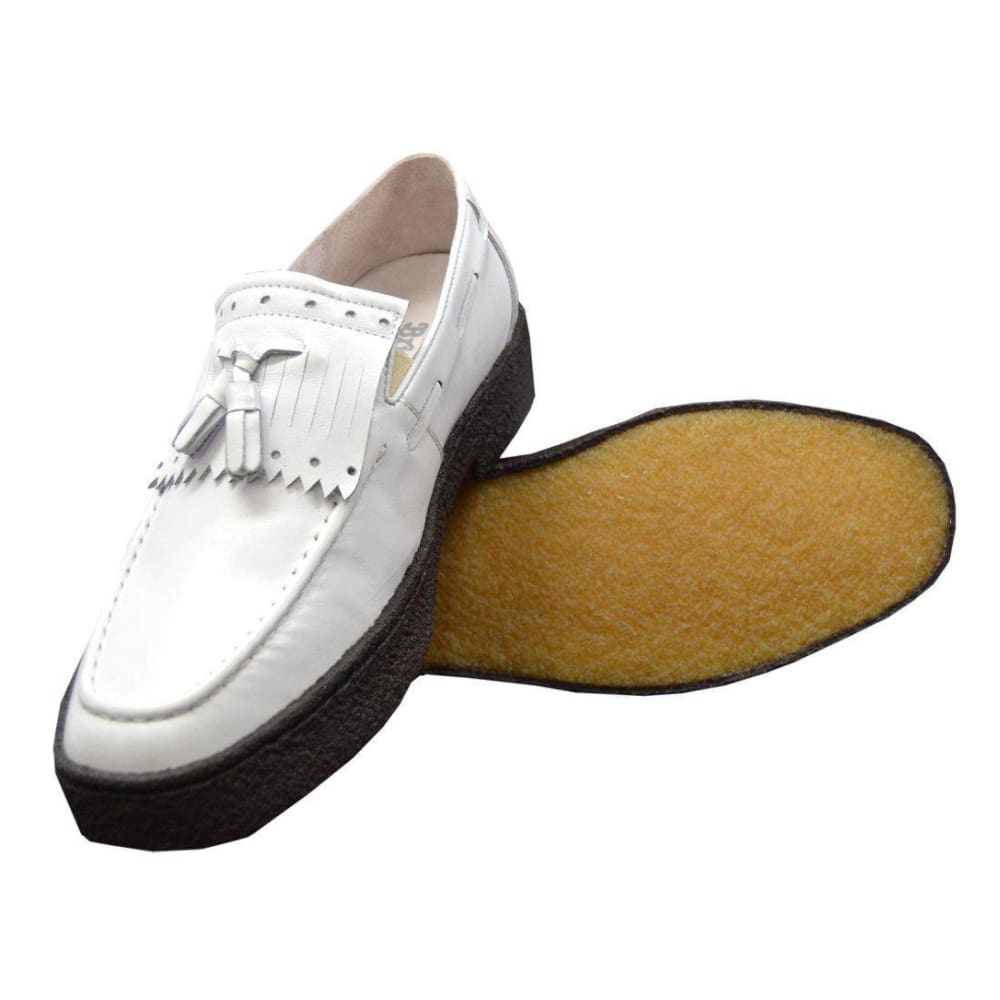 British Walkers Playboy Cruise Men's Leather Slip On Oxfords with Tassle