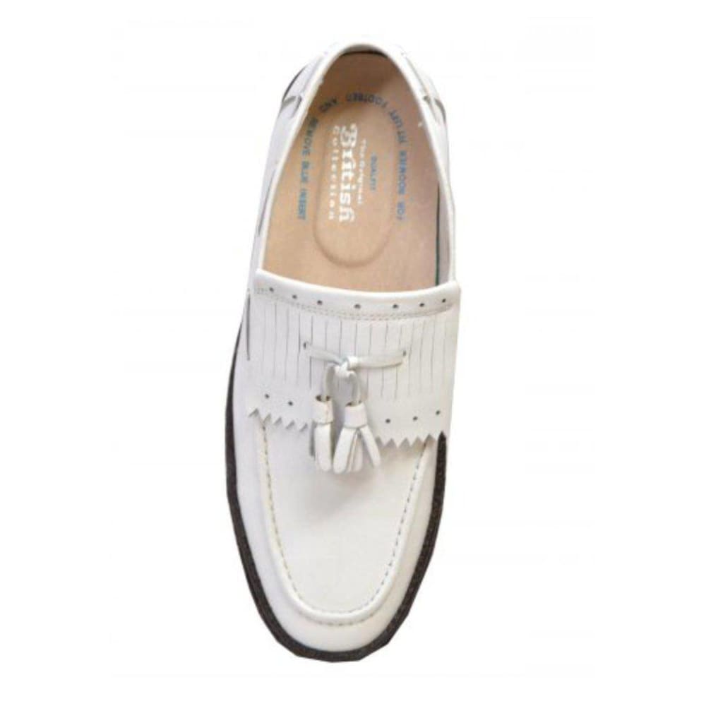 British Walkers Playboy Cruise Men's Leather Slip On Oxfords with Tassle