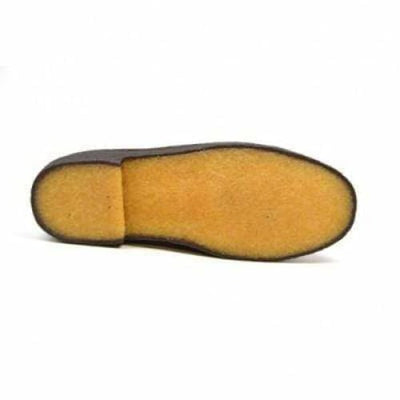 British Walkers Playboy Cruise Men's White Leather Slip On Crepe Sole with Tassle