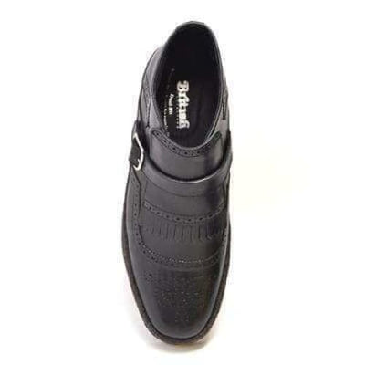 British Walkers Playboy Manhattan Wingtips Men's Black Leather High Tops Chukka Boots