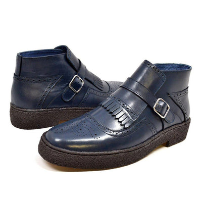 British Walkers Playboy Manhattan Wingtips Mens Leather High Top Chukka Boots Premium Heritage Craft with Luxe Urban Style