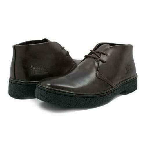 British Walkers Playboy Men's Dark Brown Leather Chukka Boots