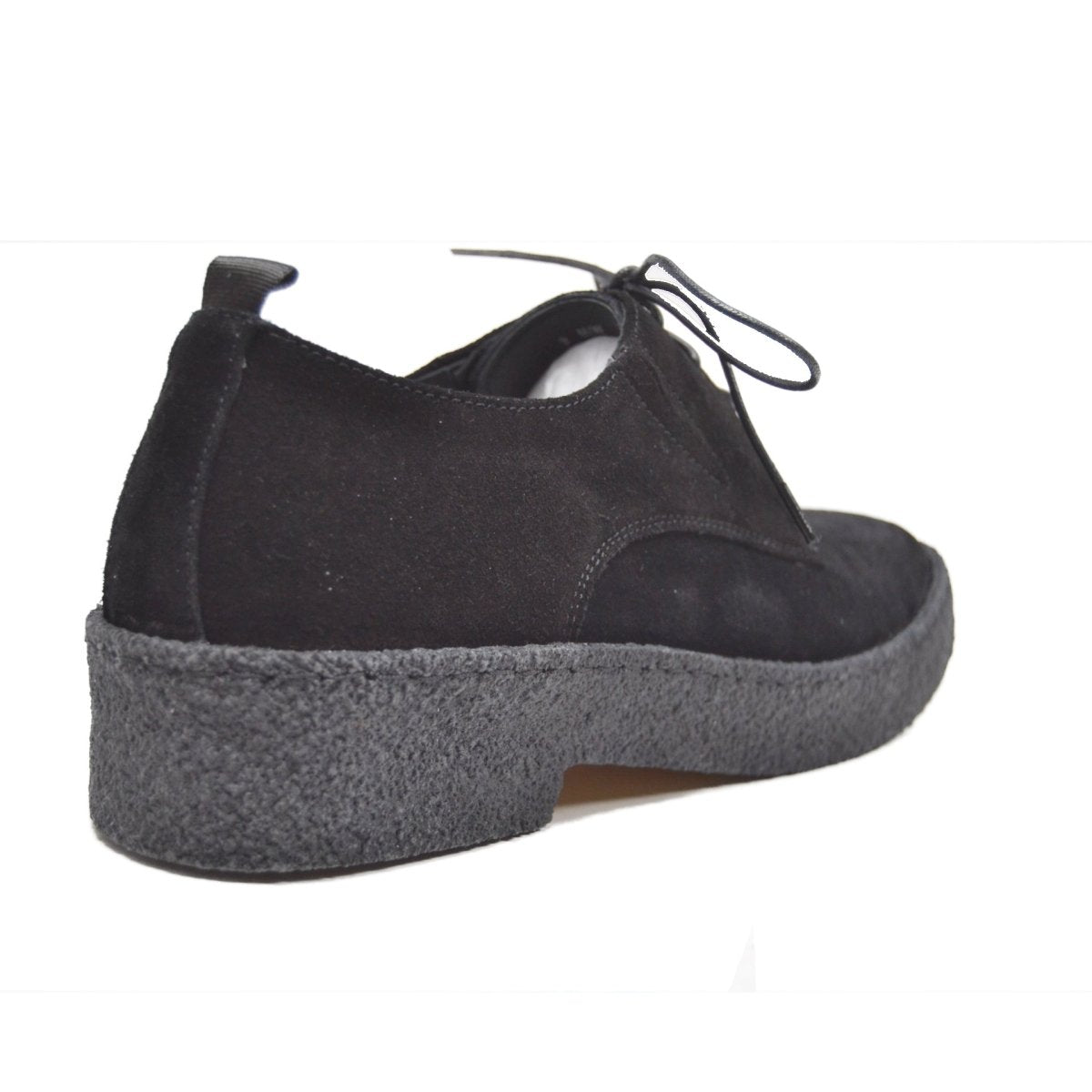 British Walkers Playboy Original Black Suede Men’s Low Top Crepe Oxford Shoes