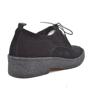British Walkers Playboy Original – Black Suede Men’s Low - Top Oxford | Crepe - Sole Heritage Craft with Sleek Modern Style