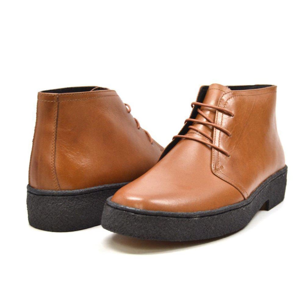 British Walkers Playboy Original Leather Mens High Top Limited Edition Chukka Boots Premium Heritage Craft with Modern Luxe Style