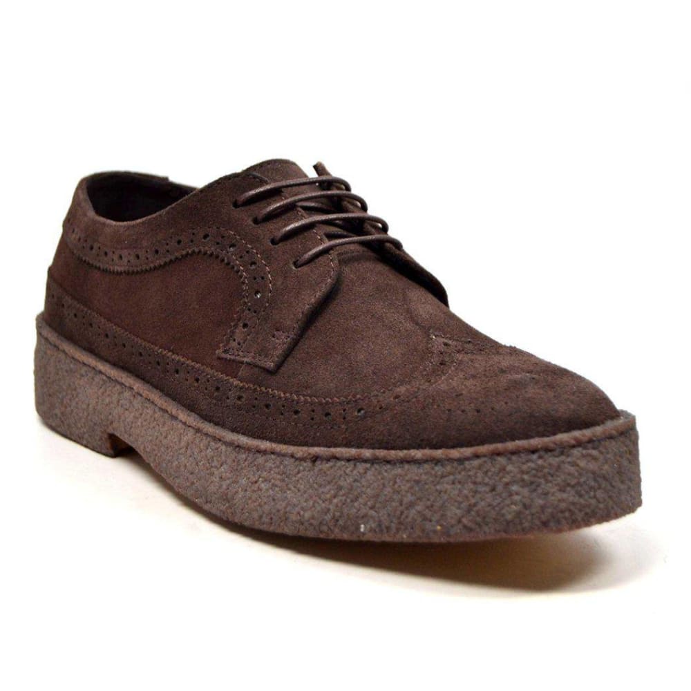 British Walkers Playboy Original Suede Men’s Low Top Wingtip Oxford Shoes