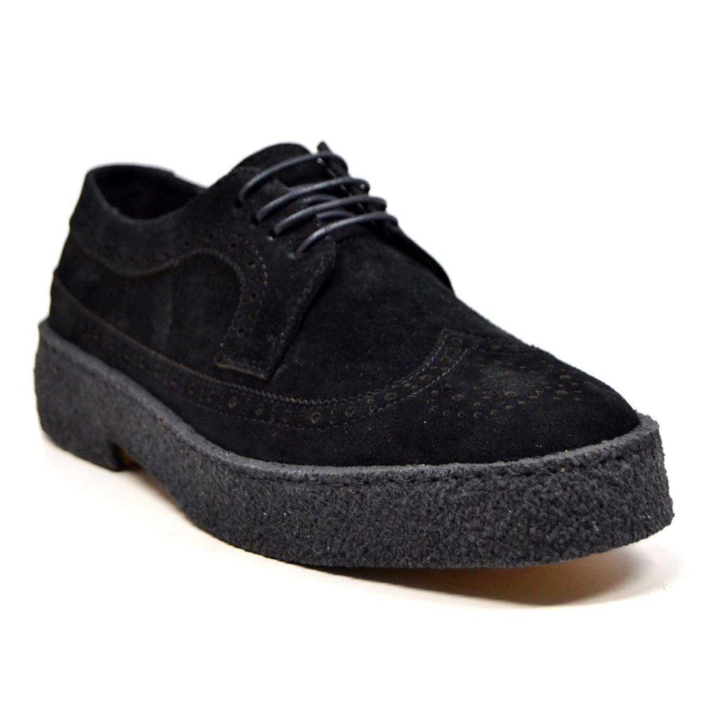 British Walkers Playboy Original Suede Men’s Low Top Wingtip Oxford Shoes