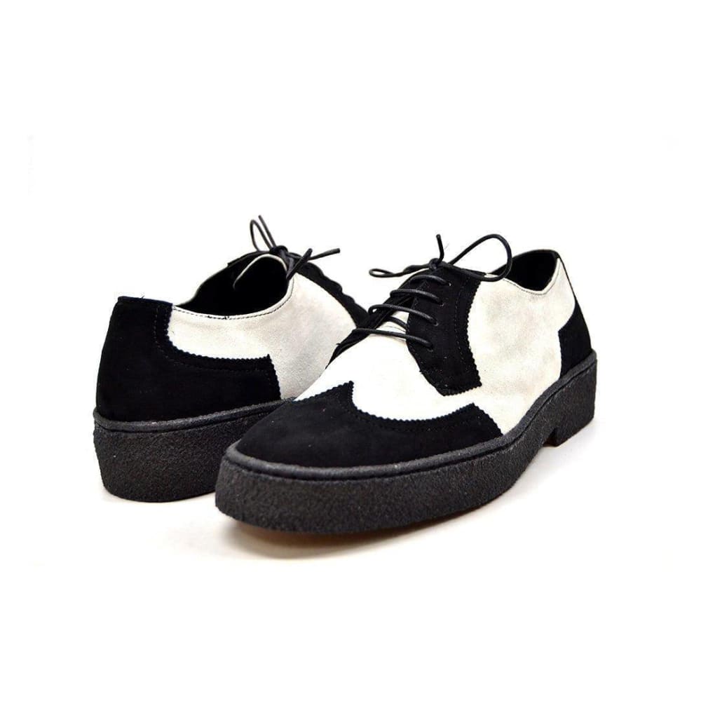 British Walkers Playboy Original Suede Men’s Low Top Wingtip Oxford Shoes