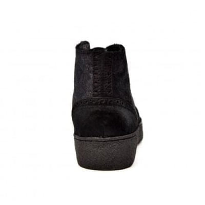 British Walkers Playboy Wingtip Men's Two Tone Black Leather and Suede Chukka Boots