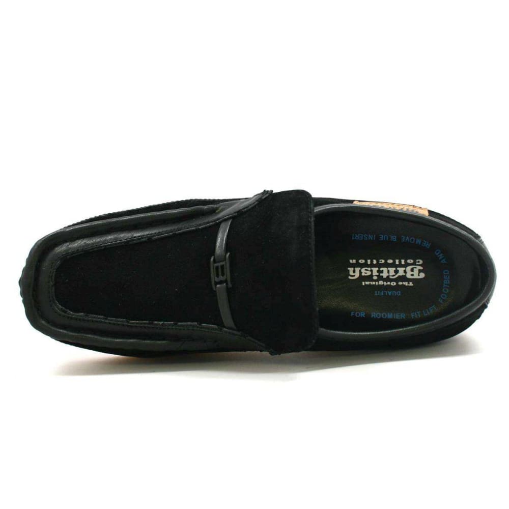 British Walkers Power Men's Crepe Sole Leather and Suede Slip On Shoes
