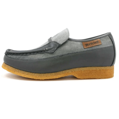 British Walkers Power Men's Crepe Sole Leather and Suede Slip On Shoes