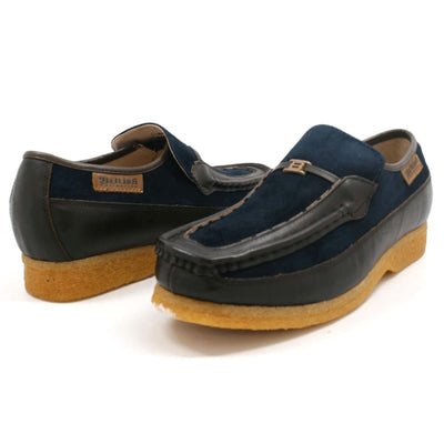 British Walkers Power Men's Crepe Sole Leather and Suede Slip On Shoes