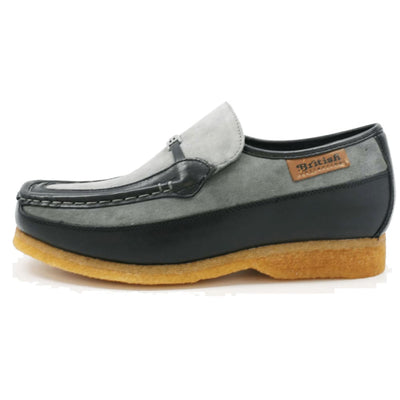 British Walkers Power Men's Crepe Sole Leather and Suede Slip On Shoes