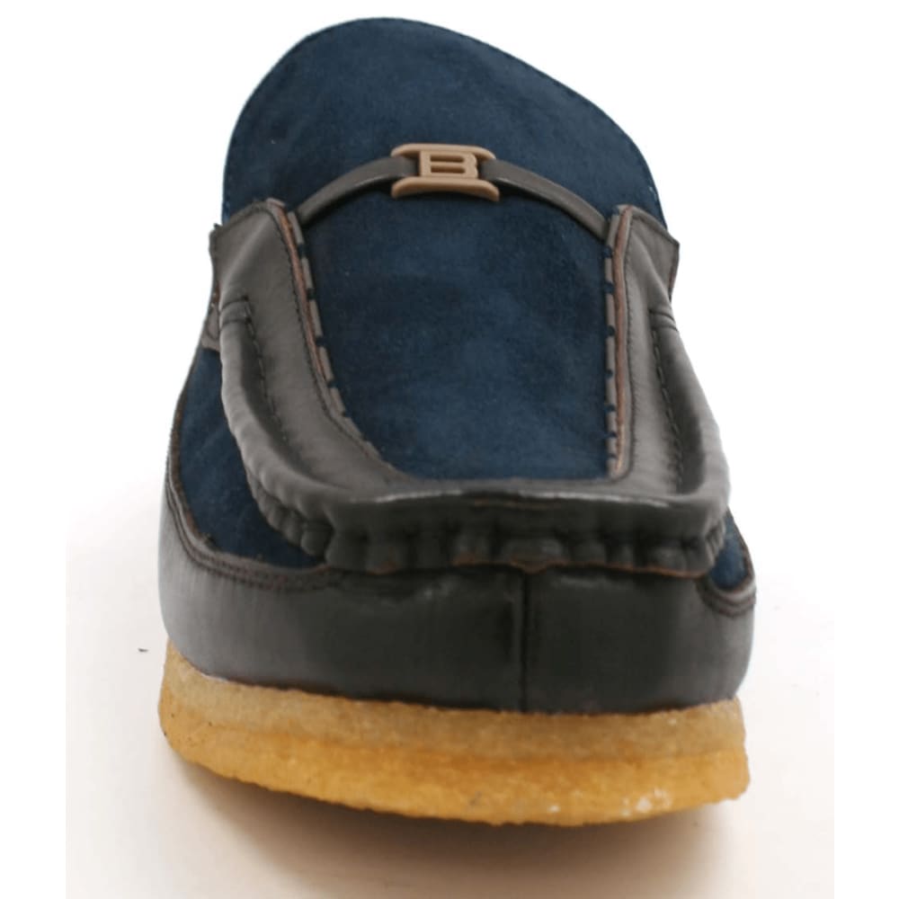 British Walkers Power Men's Crepe Sole Leather and Suede Slip On Shoes