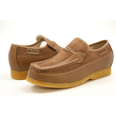 British Walkers Power Men's Crepe Sole Leather and Suede Slip On Shoes