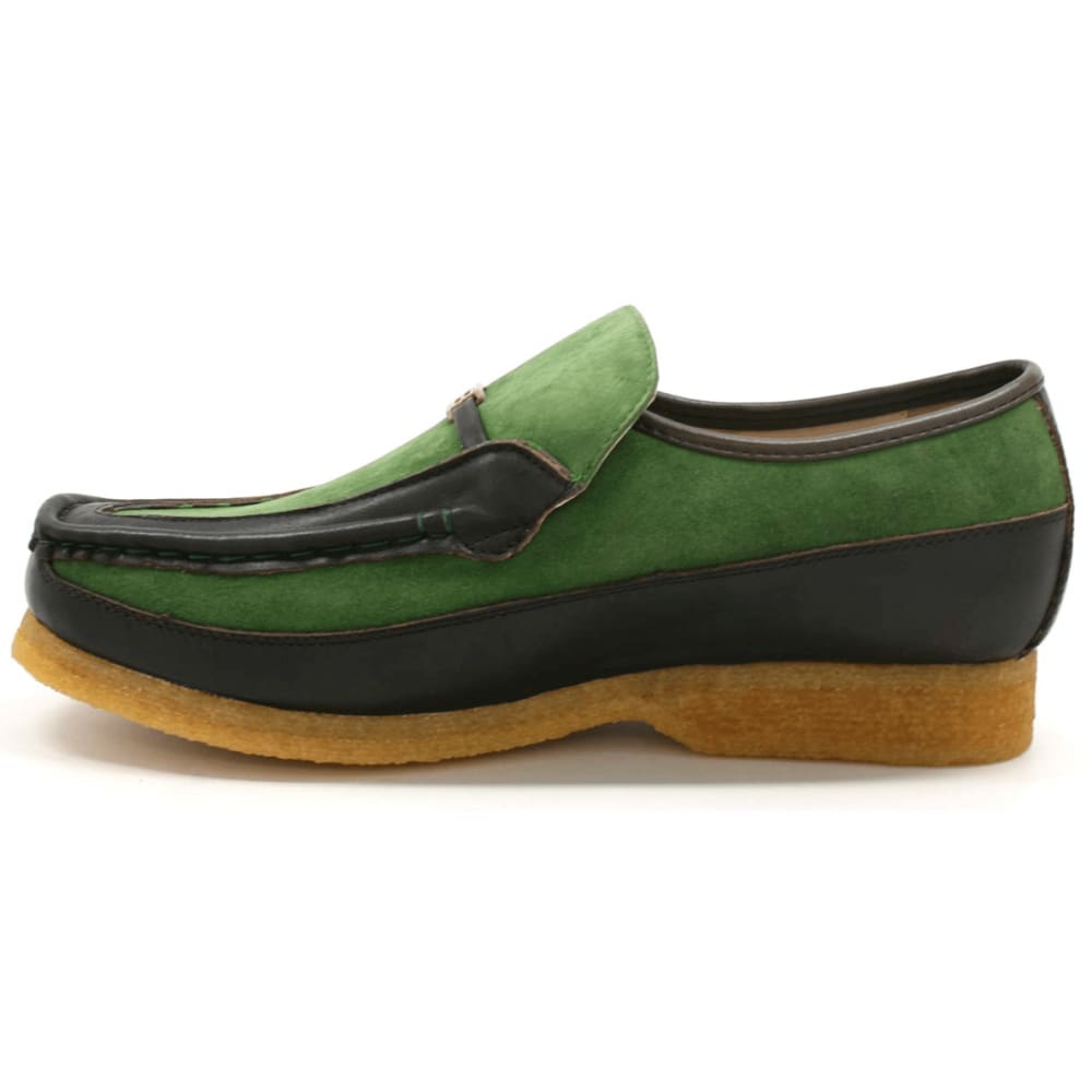 British Walkers Power Men's Crepe Sole Leather and Suede Slip On Shoes