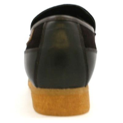 British Walkers Power Men's Crepe Sole Leather and Suede Slip On Shoes