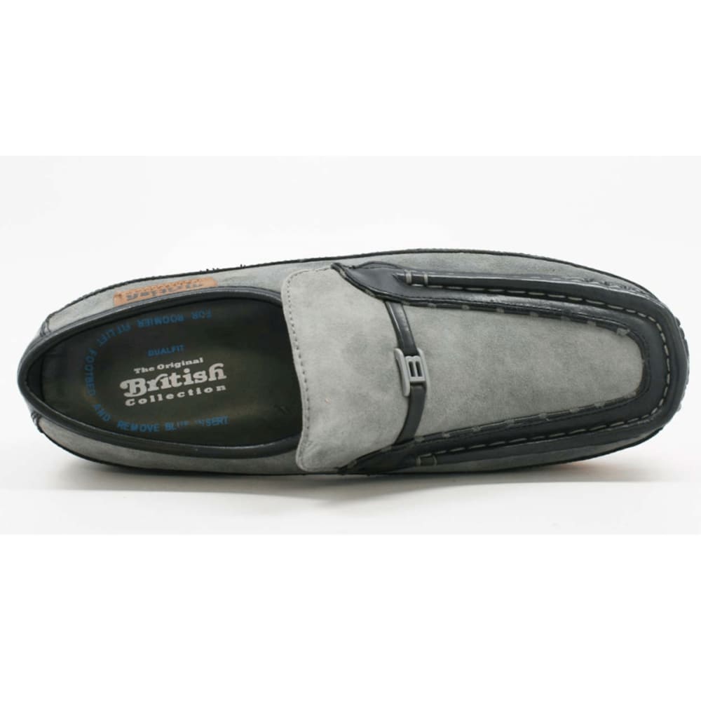 British Walkers Power Men's Crepe Sole Leather and Suede Slip On Shoes