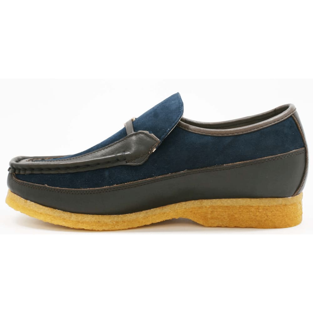 British Walkers Power Men's Crepe Sole Leather and Suede Slip On Shoes